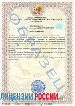 Образец сертификата соответствия (приложение) Ростов Сертификат ISO 27001