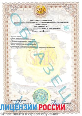 Образец сертификата соответствия (приложение) Ростов Сертификат ISO 14001